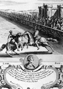 Joute entre Henri II et le comte de Montgomery