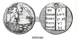 Méreau utilisé en Agenais (XVI<sup>e</sup> siècle)