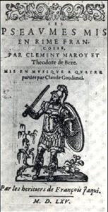 Psaumes de David mis en musique par Goudimel (1561)