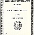 Société Biblique Protestante (couverture du Rapport annuel