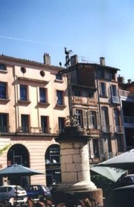 Emplacement du temple neuf, place du Coq à Montauban (82)