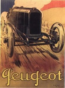 Automobile Peugeot (affiche)