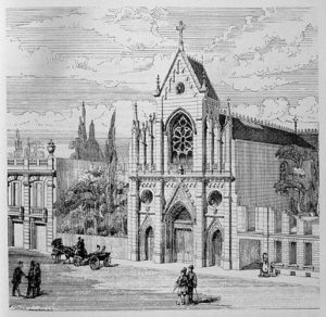 Temple de l'Étoile, Paris (dessin de W. Hansen)