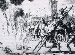 Mise à mort par le feu d'une anabaptiste