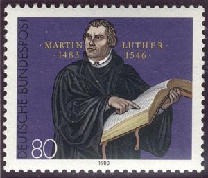 Timbre représentant Martin Luther