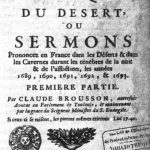 Recueil de sermons de Claude Brousson