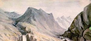 Aquarelle de montagne