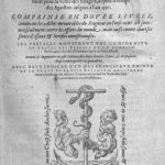 Histoire des Martyrs de Jean Crespin, page de titre