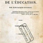 Emile ou de l’Education de Jean-Jacques Rousseau