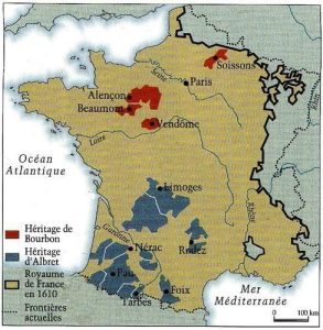 Les possessions d'Henri III de Navarre