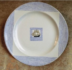 Porcelaine Haviland - décor voilier