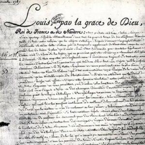 Édit de tolérance (1787), signé par Louis XVI, accordant l'état civil aux non catholiques (2)