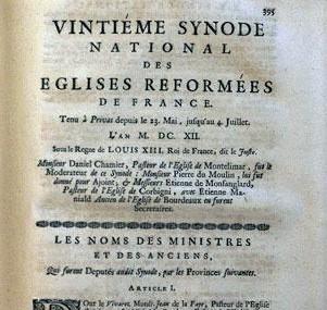 Actes du XXe synode national de Privas (Ardèches), 1612