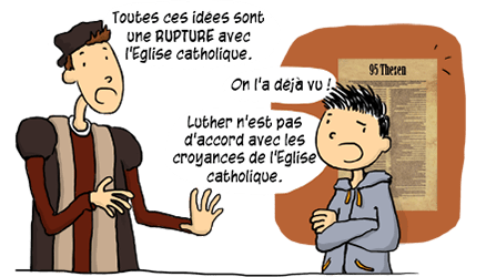 Rupture avec l'Eglise catholique