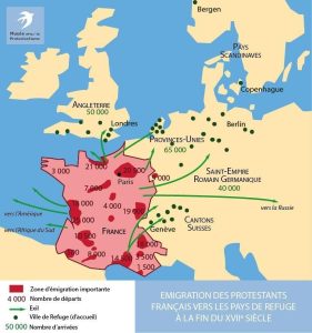 Émigration des protestants français vers les pays de Refuge (fin XVIIe siècle)