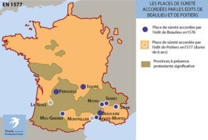 Les places de sûreté en 1577