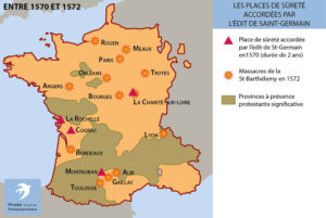 Les places de sûreté en 1570