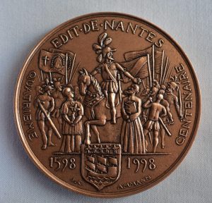 Médaille commémorative du 400e anniversaire de l’Édit de Nantes