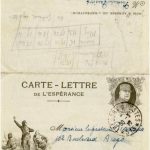 Lettre adressée au pasteur Jean Bianquis – poste militaire (1917)