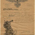 Citation a l’ordre du régiment du sergent Delteil (1916)