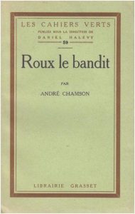 Couverture de Roux le bandit par André Chamson (1925)