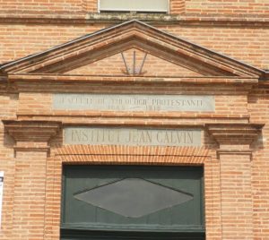 Entrée de l'ancienne faculté de théologie protestante de Montauban - (1809-1919)